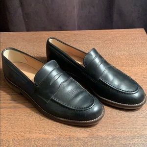 Crewcuts Black Leather Penny Loafer